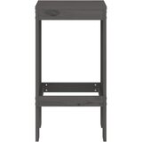  Barski stolci 2 kom sivi 40 x 36 x 75 cm od masivne borovine | shoptok.hr