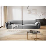 Mazzini Sofas Svetlo siva žametna sedežna garnitura 248 cm Vanda – | Shoptok.si