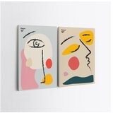 Wallity 2KNV4363 - 50 x 70 multicolor decorative canvas painting (2 pieces) | ePonuda.com
