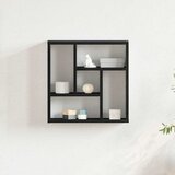  Zidna polica crni hrast 45x16x45 cm inženjerski drvo | shoptok.hr