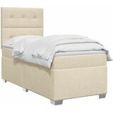  Boxspring krevet s madracem Krem 90 x 200 cm Tkanina | shoptok.hr