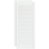 vidaXL Vrata za omarico z letvicami 2 kosa bela 99,3x39,4 cm borovina, (21413284) Cene