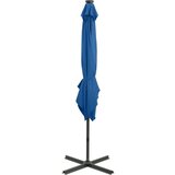  Vrtni senčnik z LED lučkami sinje moder 250 cm | Shoptok.si