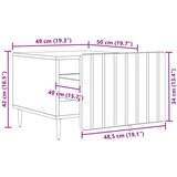  Klubska miza Betonsko siva 49 x 50 x 42 cm Inženirski les, (5000295415) | Shoptok.si