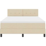 Box spring krevet s madracem Krema 160 x 200 cm tkanina | shoptok.hr