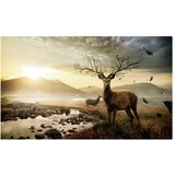  Tapeta - Deers by mountain stream 450x270 | shoptok.hr