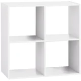 Polica 4 Otvora Modul 67.5X32X67.5Cm Furnir Natur