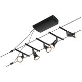PAULMANN 94446 - SET 5xGU5,3/10W Kompletan sajlni sistem SALT 230V crna | Eponuda.com