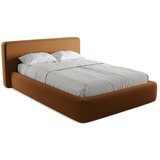Makamii Tapecirani bračni krevet s prostorom za odlaganje s podnicom 140x200 cm boje terakote Kiana – | shoptok.hr