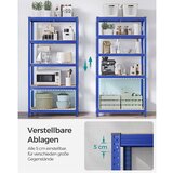 Songmics Regal GLR040Q01, 4 delni, (180 x 90 x 40 cm), moder | Shoptok.si