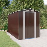 vidaXL Vrtna lopa temno rjava 192x357x223 cm pocinkano jeklo Cene