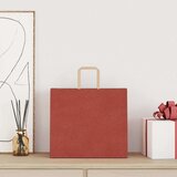  Papirnate vrećice 250 kom s ručkama crvene 32x22x28 cm | shoptok.hr