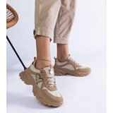 Gemre Brown platform sneakers with a heart by Martinez | Shoptok.si