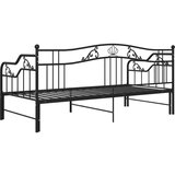  Izvlečni posteljni okvir črn iz kovine 90x200 cm, (20606255) | Shoptok.si