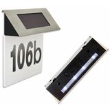 INOX led solarna hišna številka na tablici 17cm Cene
