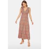 Trendyol ženska haljina Multi Color Printed Sleeveless Knit Cene