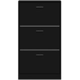 Ormarić za cipele crni 59x17x108 cm od konstruiranog drva | Eponuda.ba