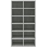  Stalak za cipele boja betona 54x34x100,5 cm konstruirano drvo | shoptok.hr