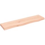 vidaXL Zidna polica 80 x 20 x 4 cm od neobrađene masivne hrastovine Cijene