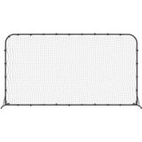 Nogometna mreža za odbijanje crna 366 x 90 x 183 cm HDPE | Eponuda.com