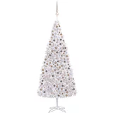 In umjetno božićno drvce s led svjetlima i kuglicama 500 cm bijelo