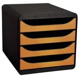 Predalnik T-Office Set, 4 predali, črn