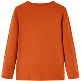 Dječja majica dugih rukava svijetla boja hrđe 116 | shoptok.hr