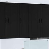 vidaXL Zidni kuhinjski ormarić Crna 30 x 31 x 100 cm Konstruirano drvo | shoptok.hr