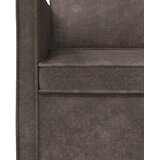 SOFA za 3 osobe Tamnosiva 220 x 81 x 82 cm Umjetni sued | shoptok.hr