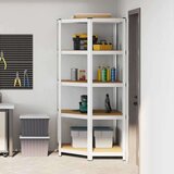  Kutna polica Srebrno 90 x 90 x 198 cm Konstruirano drvo - Srebrno 50/90 x 50/90 x 198 cm 1 | shoptok.hr