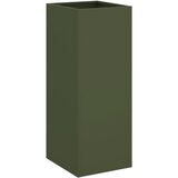 Maison Chic Cvetlično korito - Cvetlični Lonec olivno zeleno 32x29x75 cm jeklo, (21790353) Cene