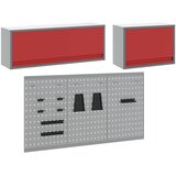  Set ormara za alate 5 kom. Crvena Čelik s prahom premazan | shoptok.hr