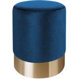 XORA TABURE, kovina, tekstil modra, zlate barve | Shoptok.si