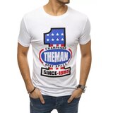 DStreet T-shirt męski z nadrukiem biały | Shoptok.si