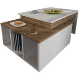 Decortie Klubske mizice Coffee Table - Kolarado - White, Wanut Bela | Shoptok.si