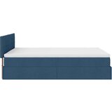 vidaXL Otomanski okvir kreveta s madracem plavi 140x200cm od tkanine | shoptok.hr