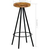  Barski stoli 2 kosa trden mangov les, (20968328) | Shoptok.si