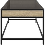  Stolić s beskonačnim LED svjetlima boja hrasta 70 x 50 x 41 cm | shoptok.hr