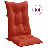  Jastuci za stolice 4 kom prošarano crvena 120x50x7cm tkanina | shoptok.hr