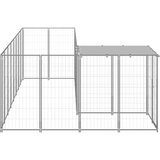  Kavez za pse srebrni 6,05 m² čelični | shoptok.hr