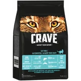 CRAVE Adult suha hrana za mačke s lososom i bijelom ribom - 2 x 7 kg