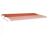  Samostojeća tenda ručno uvlačenje 600 x 300 cm narančasto-smeđa | shoptok.hr