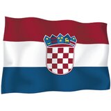 FOTEX Zastava Republike Hrvatske 150x75 cm, s resicama, svečana, svila | shoptok.hr