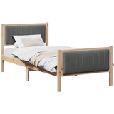  Okvir kreveta smeđe i tamnosivo 90 x 190 cm Masivna borovina | shoptok.hr