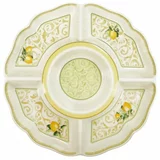 Brandani 5-delni krožnik Limoni 27 cm, okrogel, porcelan