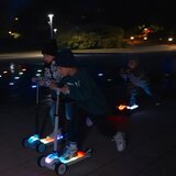  Platforma za ravnotežu skutera na tri kotača lumiride LED 7 boja / 20 programa - plava | shoptok.hr