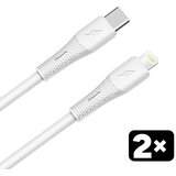 Avax Kabl CB4304 2X / USB-C to Lightning / 1.5 m / White Cene
