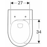 Geberit WC školjka SELNOVA VISEĆA RIMFREE SA SOFTCLOSE QUICKRELEASE SJEDALOM BIJELO | shoptok.hr