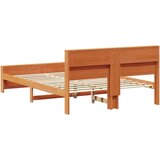  Konstrukcija postelje Voščeno rjava 150 x 200 cm Trdna borovina, (5000069981) | Shoptok.si