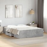 Okvir kreveta s ladicama siva boja betona 120x200 cm drveni | shoptok.hr